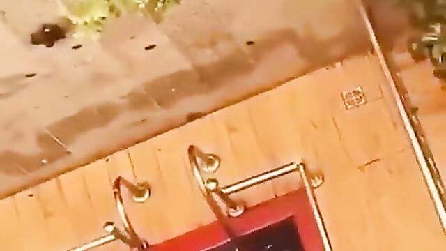 Nigerian Horny Couple Caught Having Doggy Style Sex In The Pool In Public - Part 2 - 1 image