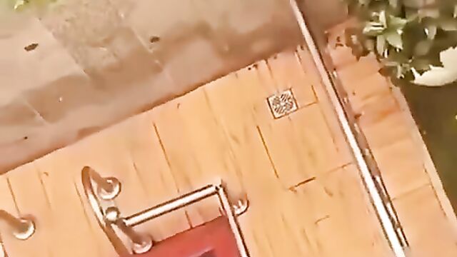 Nigerian Horny Couple Caught Having Doggy Style Sex In The Pool In Public - Part 2 - 3 image