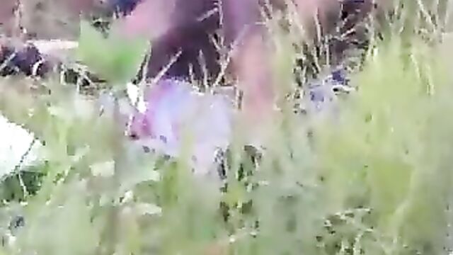 Naked Mzansi Couple Caught While Having Sex In The Bush In Public - 4 image