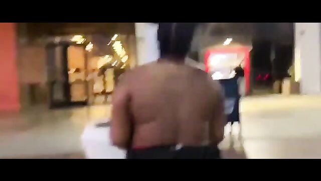 Busty Woman Showing Her Big Breasts In Public At Bank of America - 3 image