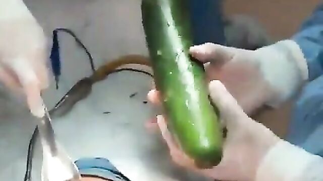 Doctors Remove Big Cucumber From Stomach Of Woman Caught Fucking Herself With Bottle And Cucumber - 5 image