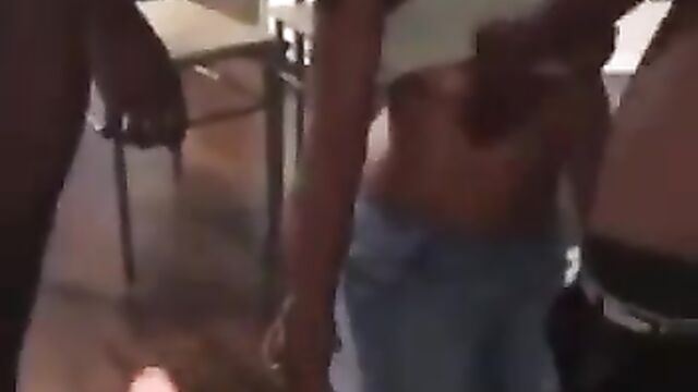 Black College Student With Small Breasts Foursome Sex Tape (3 Men And 1 Woman 18+) - 3 image