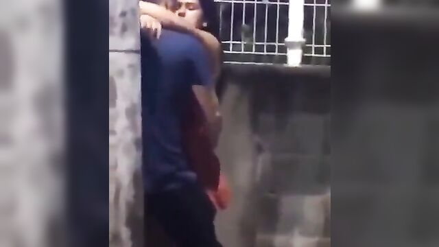 Horny Couple Caught Having Sex On The Street - 4 image