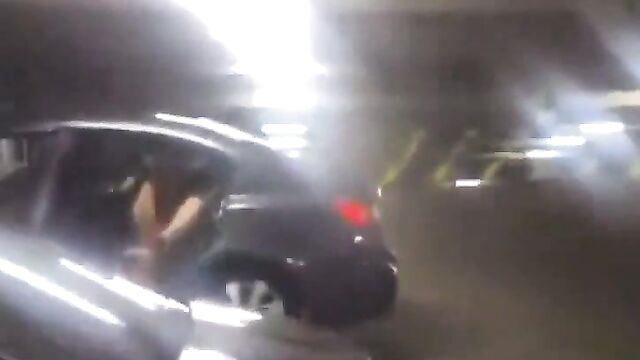 Crazy Interracial Foursome Sex In A Car In Public - 1 image