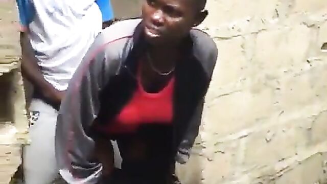 2 African Students Caught Having Doggy Style Sex In Public In An Uncompleted Building (Full Video 18+) - 4 image