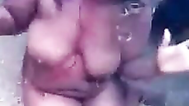 African Woman With Big Breasts And Pointed Nipples Stripped Naked And Beaten In Public For Allegedly Stealing - 1 image
