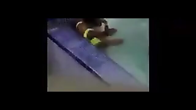 Two College Students Caught Having Hot Sex In The Pool In Public - 4 image