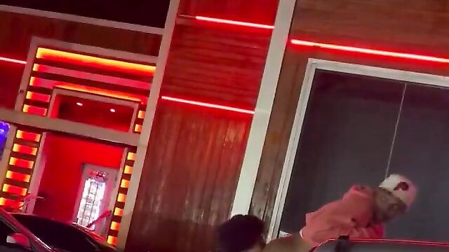 Girlfriend Caught Eating Boyfriend's Ass In Public - 4 image