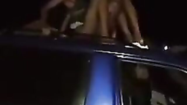 Pussy And Ass Exposed As Mzansi Girls Strip And Dance Naked On A Car Roof Outside A Nightclub In Public - 1 image