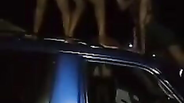 Pussy And Ass Exposed As Mzansi Girls Strip And Dance Naked On A Car Roof Outside A Nightclub In Public - 5 image