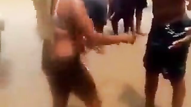 Mzansi Couple Caught Having Blowjob On A River Bank In Public Surrounded By A Crowd - 1 image