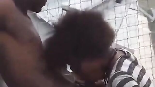 Crazy Black Couple Caught Having Sex In A Stadium In Public In Broad Daylight - 4 image