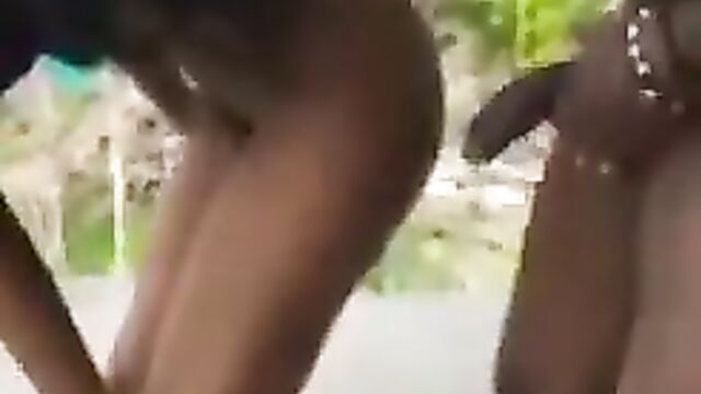 She Was Peeing In Public And He Started Fucking Her Doggy Style Till He Came - 1 image