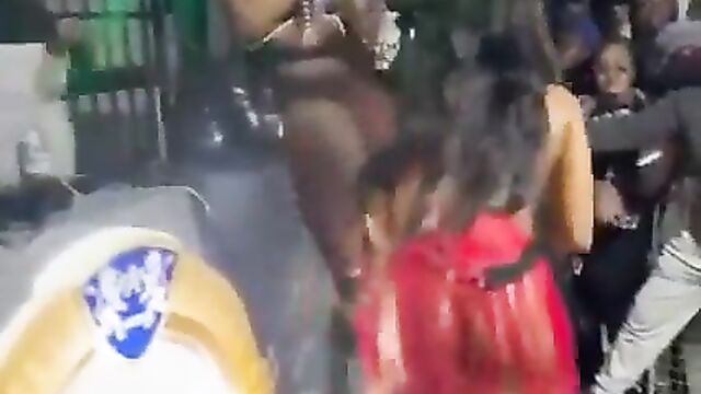 Zodwa Wabantu Performing With Naked Girl Fucking Her Pussy With A Bottle In Public - Part 1 - 4 image