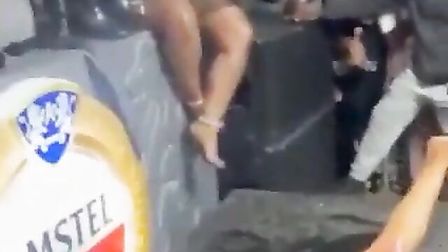 Zodwa Wabantu Performing With Naked Girl Fucking Her Pussy With A Bottle In Public - Part 1 - 5 image