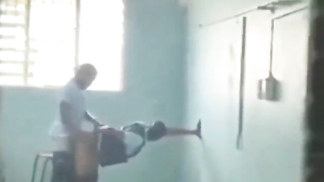 School Boy Caught Having Doggy Style Sex With School Girl In The Classroom In Public - 1 image