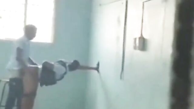 School Boy Caught Having Doggy Style Sex With School Girl In The Classroom In Public