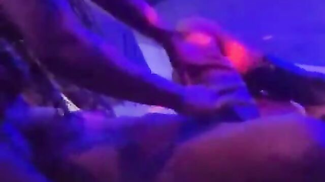 Fingering Toto And Playing With A Naked Stripper's Pussy In Public In A Nigerian Club Party (Full Video 18+) - 1 image