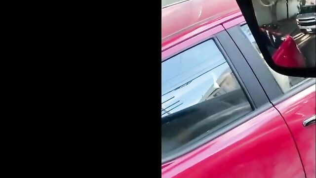 Fingering And Sex In A Car In Public - 3 image