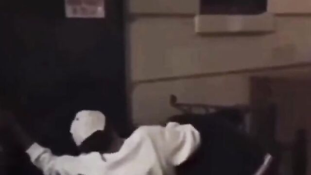 Homeless Guy Caught Receiving Blow Job In Public - 1 image