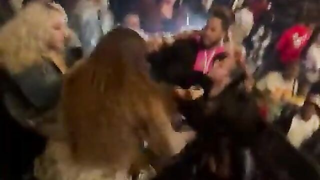 Big Boobs Pop Out In Public As 3 Girls Get Caught Fighting 2 Vs 1 In A Rod Wave Concert - 1 image