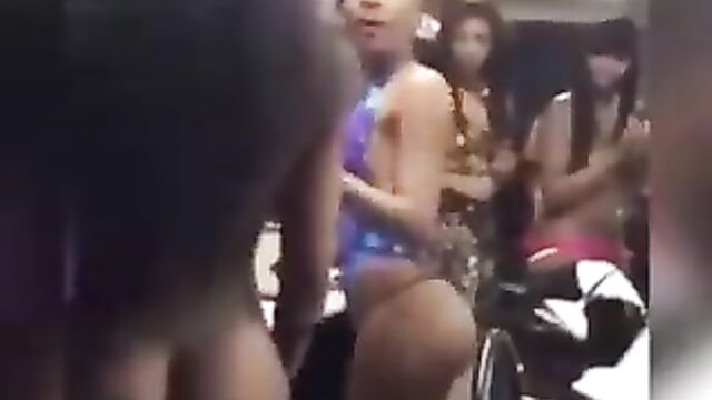 Boobs Out As 2 Strippers With Fine Boobs And Ass Get Caught Fighting Naked In Public - 1 image