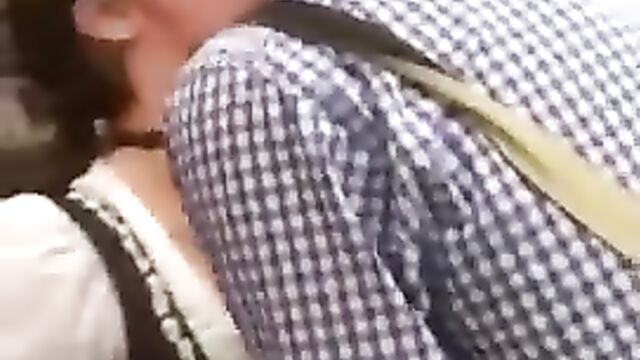 Crazy Dude Caught Fingering Girlfriend In Public - 3 image