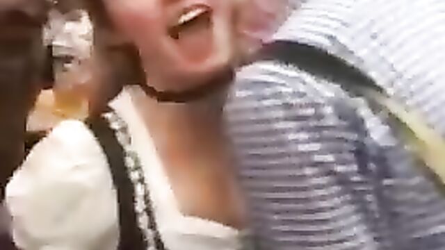 Crazy Dude Caught Fingering Girlfriend In Public - 4 image