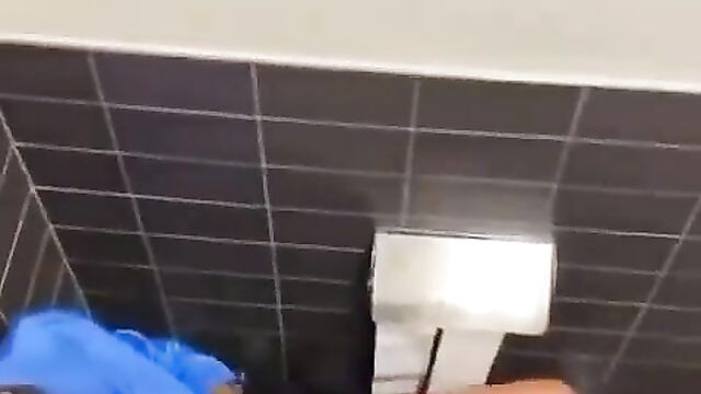 Hot Fingering And Fucking In The Toilet - 1 image