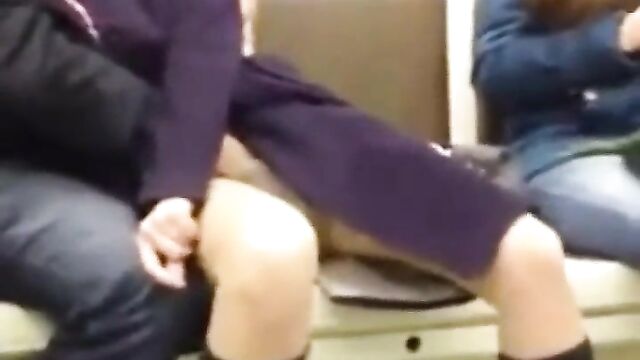 Man Caught Fingering His Wife In Public... On A Train
