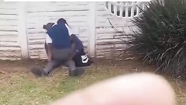 2 South African SHS Students Wearing School Uniform Caught Having Sex In Public