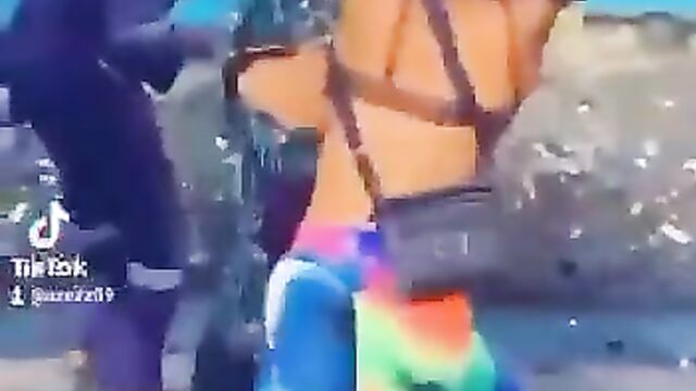 Side Chick Pushes Wife Into Gutter While Fighting Over Her Husband After She Tried To Strip Her Naked In Public - 3 image