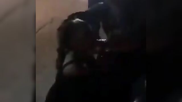 Crazy Girlfriend Giving BlowJob Her BF In Public - 4 image