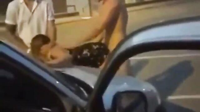Crazy White Guys Caught Having Threesome Sex On The Roadside In Public - 3 image