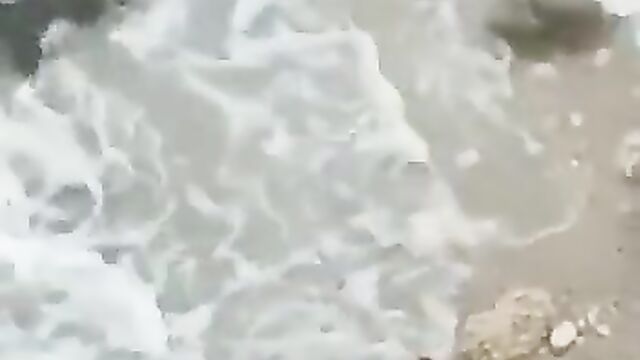 Naked African Couple Having Sex On The Beach - 1 image