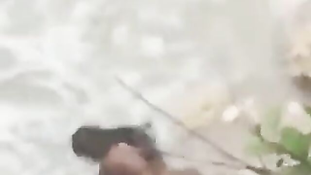 Naked African Couple Having Sex On The Beach - 3 image