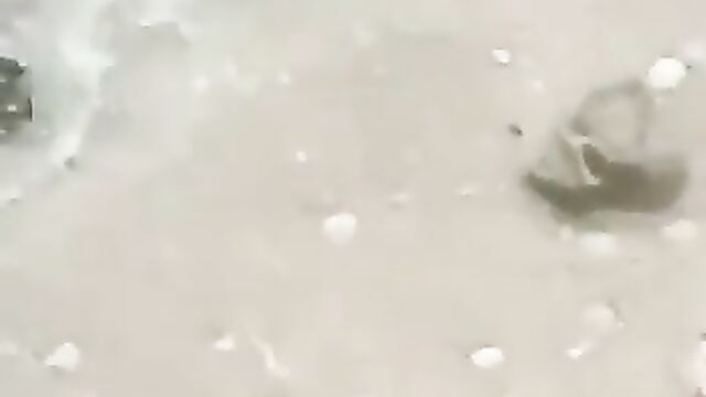 Naked African Couple Having Sex On The Beach - 4 image