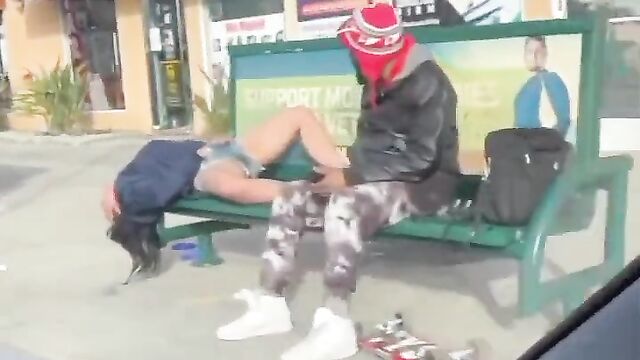 Woman Caught Fingering Herself In Public - 5 image