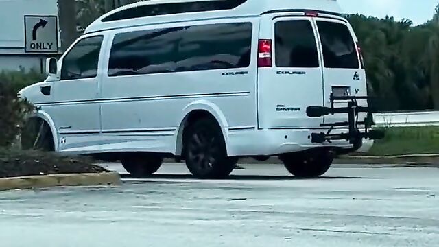 Naked Black Woman With Big Breasts Caught On The Road In Public