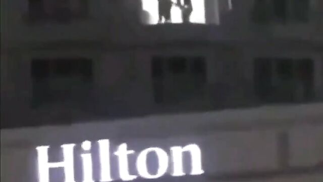 Foursome Sex In Public In Hilton Hotel