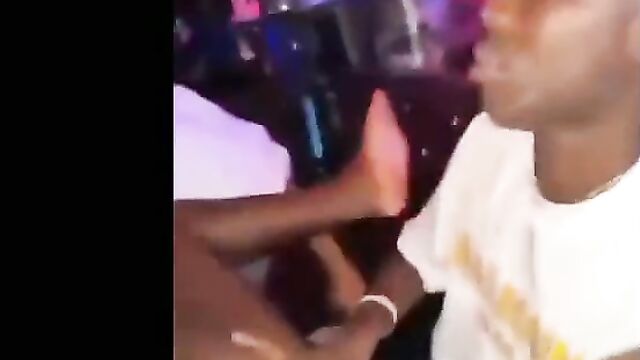 Playing With A Naked Stripper's Pussy In The Club Party In Public In Nigeria (Full Video 18+) - 1 image