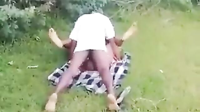 South African Couple Caught Having Sex In The Bush In Public - 1 image