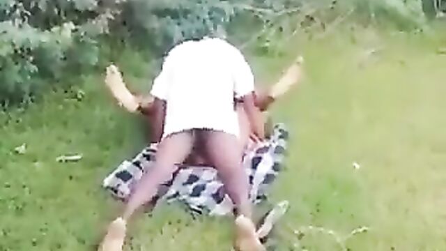 South African Couple Caught Having Sex In The Bush In Public