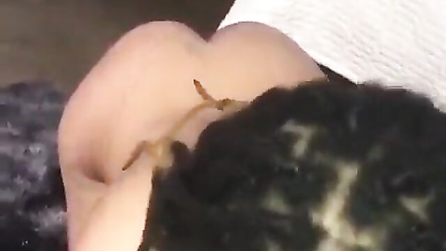 Girl Goes Crazy While Giving Blow Job - 1 image
