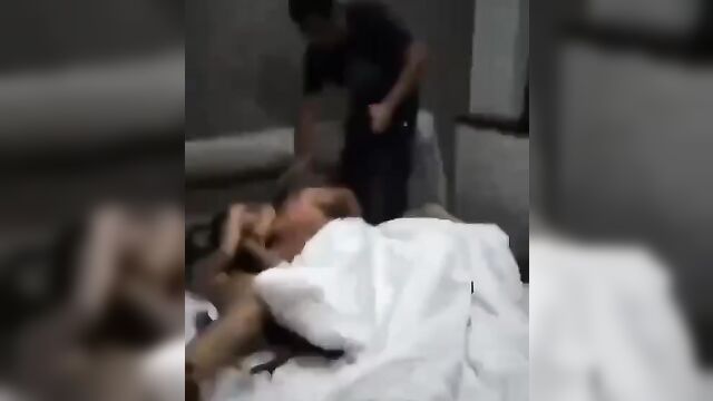 Wife was caught cheating and beaten naked in public with her boyfriend - 1 image
