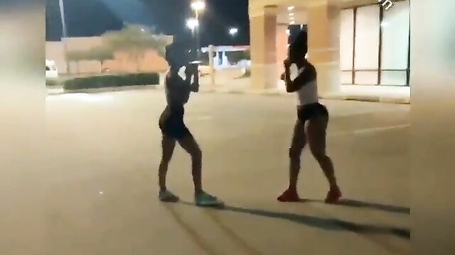 Boobs Out In Public As 2 Girlfriends Get Caught Fighting In Front Of Krogers Over A Man - 1 image