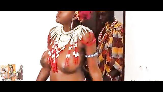 African King with Big Dick And African Queens With Big Breasts Sex Tape Leaked - Part 1 - 4 image