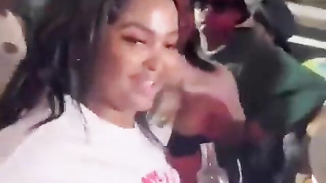 African Women Showing Their Breasts In Public At A Party - 3 image