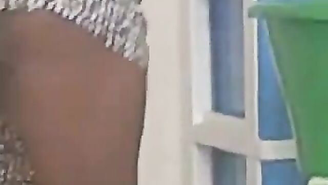 Toto Exposed in Public As Landlord Records House Girl Cleaning His House Without Panties - 5 image