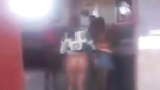 Pussy And Ass Exposed As 3 African Women Go Wild In Public - 1 image